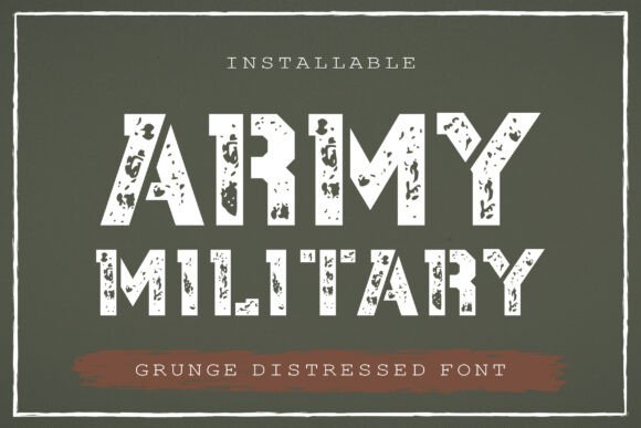 Army Military: A Battle-Hardened Typeface for Bold Brands