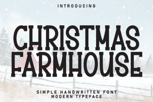 Christmas Farmhouse: A Kinetic Font for Authentic Designs