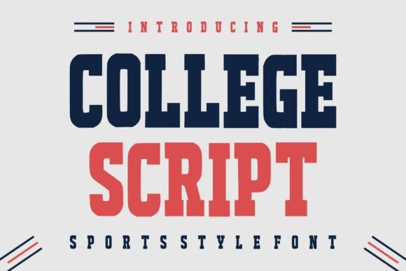 College Script: Bold Varsity Typography for Your Brand