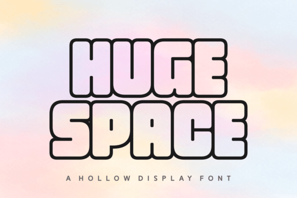 Command Attention with the Huge Space Typeface