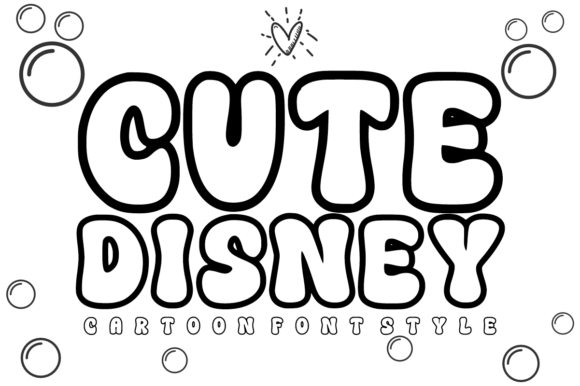 Cute Disney: Whimsical Outlines for Magical Design