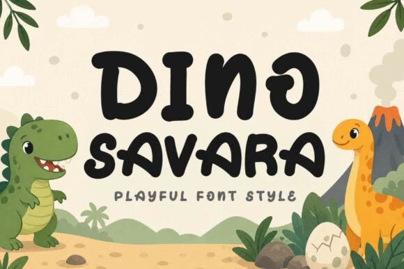 Dino Savara: A Playful Typeface for Memorable Branding
