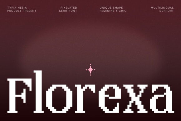 Florexa: Merging Pixel Charm with Serif Sophistication