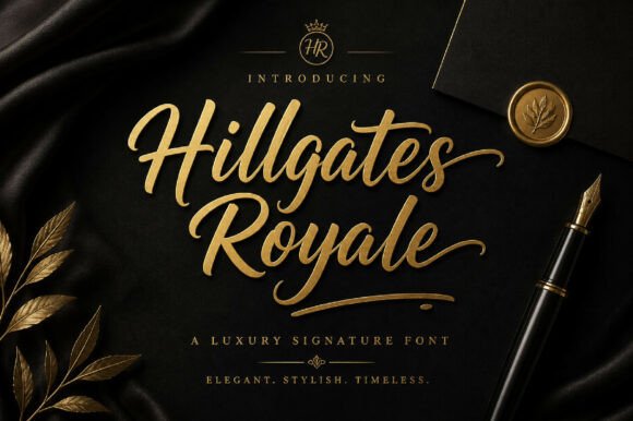 Hillgates Royale: A Script Font for Elegant Branding