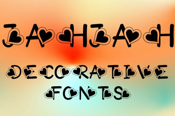 Jahjah Font: A Sweet, Heart-Filled Typeface for Creative Projects