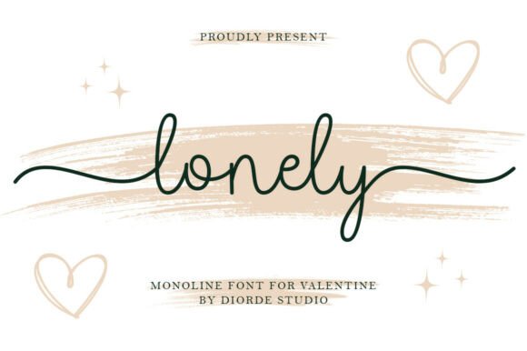 Lonely: The Monoline Script for Effortless Elegance