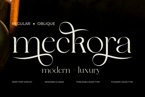Meckora: A Modern Serif for Timeless Branding