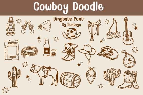 Saddle Up: Bringing Frontier Charm to Your Designs with Cowboy Doodle
